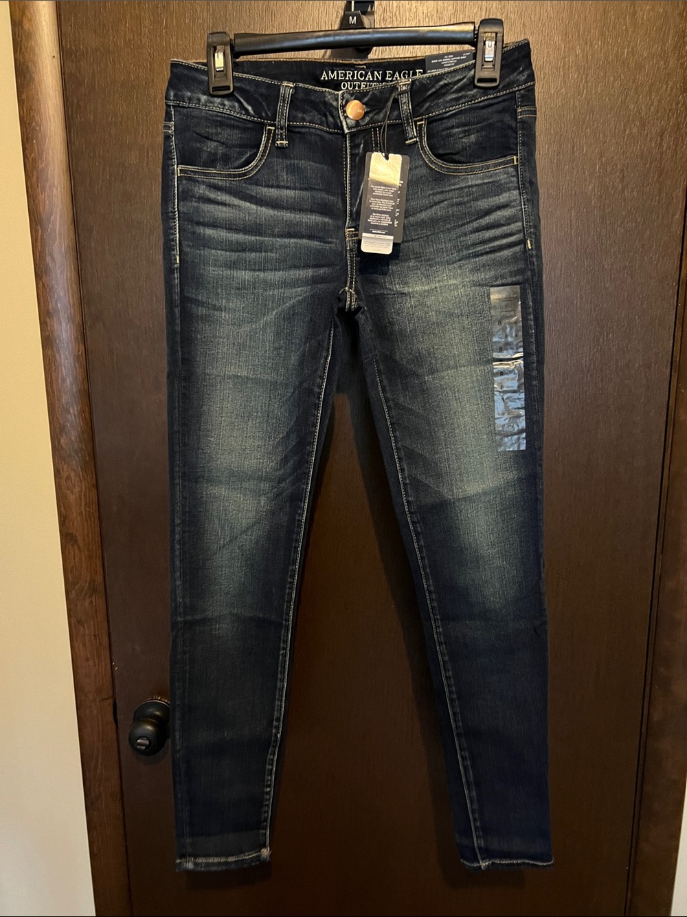 American Eagle Outfitters X Women’s Dark Blue Stretch Super Low Jeggings